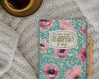 Diario Cristiano Floral: Cuaderno de Estudio Bíblico de la Hija del Rey