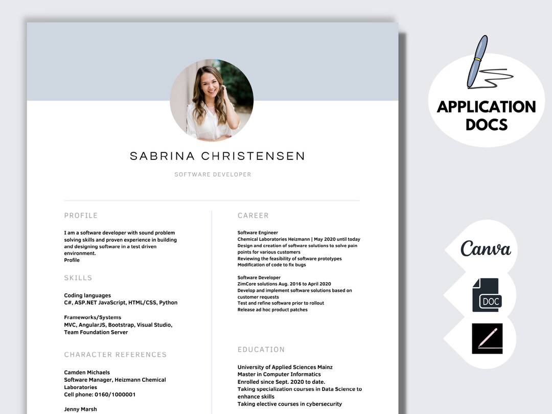 Google Docs Resume Template Resume Template Bundle Resume and Cover ...