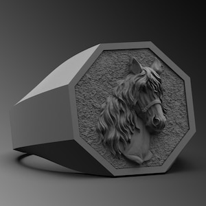 Mens Horse Ring Silver Horse Ring Mens Signet Ring Horse Rings For Man Horse Silver Ring Man Pinky Ring Unique Silver Rings For Man Gift Him