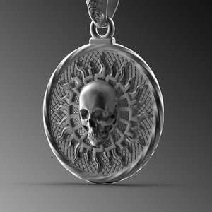 Herren Schädel Anhänger Silber Schädel Halskette für Mann Sterling Silber Schädel Anhänger Einzigartiges Geschenk für Ihn Herren Schädel Amulett Geschenk für Mann Schmuck