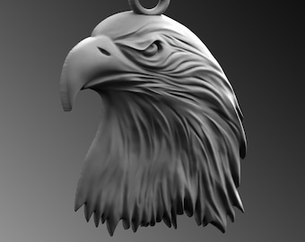 Sterling Silver American Eagle Necklace, Winged Animal Pendant, Handmade Jewelry