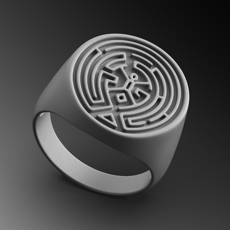 Labyrint Ringe Pakning Labyrinth Rings - Etsy
