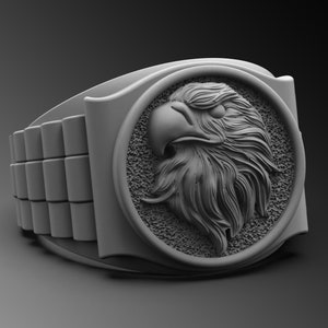 Mens Eagle Signet Ring, Handmade 925K Sterling Silver Hawk Ring - Etsy