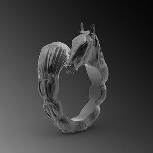 Mens Horse Ring Silver Horse Ring Mens Signet Ring Horse Rings For Man Horse Silver Ring Man Pinky Ring Unique Silver Rings For Man Gift Him