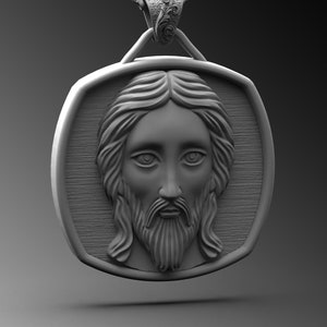 Silver Jesus Pendant Men Jesus Christ Necklace Crucifix Necklace Men Christian Necklace Jesus Necklace For Man Silver Crucifix Necklace Gift
