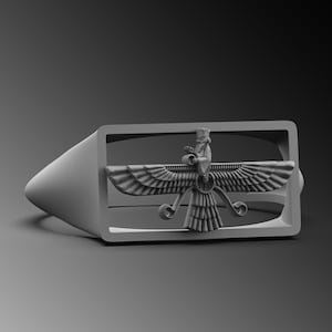 Faravahar Ahura Mazda Ring, Men Persian Silver Ring, Sterling Zorastrian Signet Ring Unique Farvahar Pinky Ring Handmade Sumerian Ring Gift