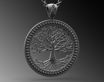 Ciondolo in bronzo di Yggdrasil: albero della vita norreno, manufatto vichingo - Italia Ciondolo in bronzo di Yggdrasil: albero della vita norreno, manufatto vichingo - Italia