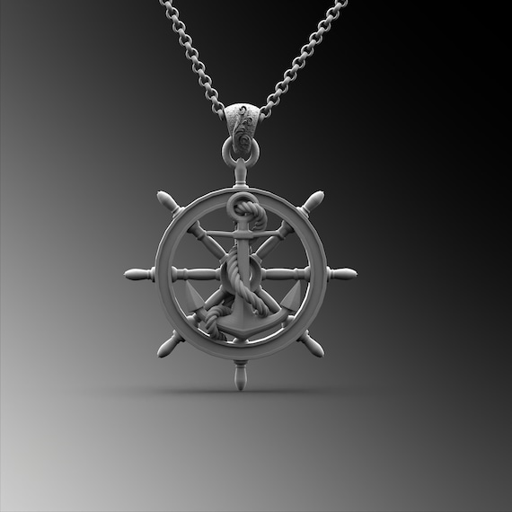 Collana da Uomo in Argento 925 con pendente a forma di Timone Mabina