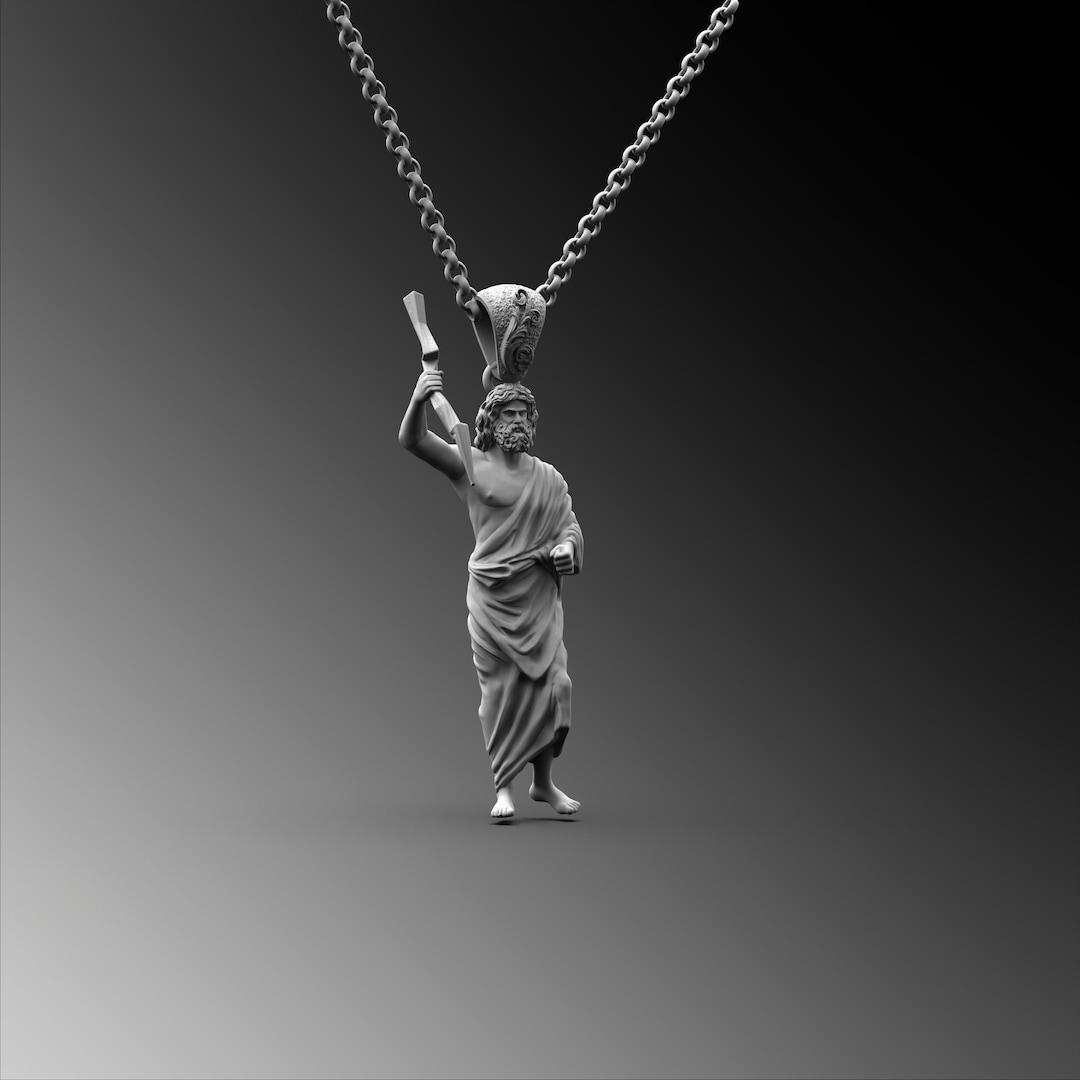 Collana con Pendente a Fulmine di Zeus in Argento Sterling 925, Gioiello Gotico per Uomo, Regalo Punk Hip-hop