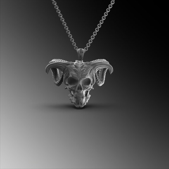 Men's Demon Mask Necklace Titanium-steel Personality Simple Fashion Pendant  With Chain | Fruugo NO