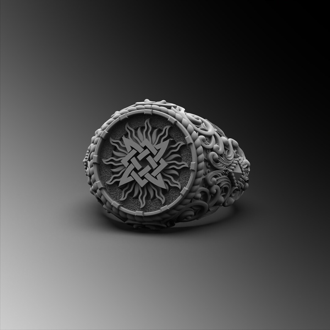 Celtic Knot Ring, Mens Silver Ring, Dara Knot Ring