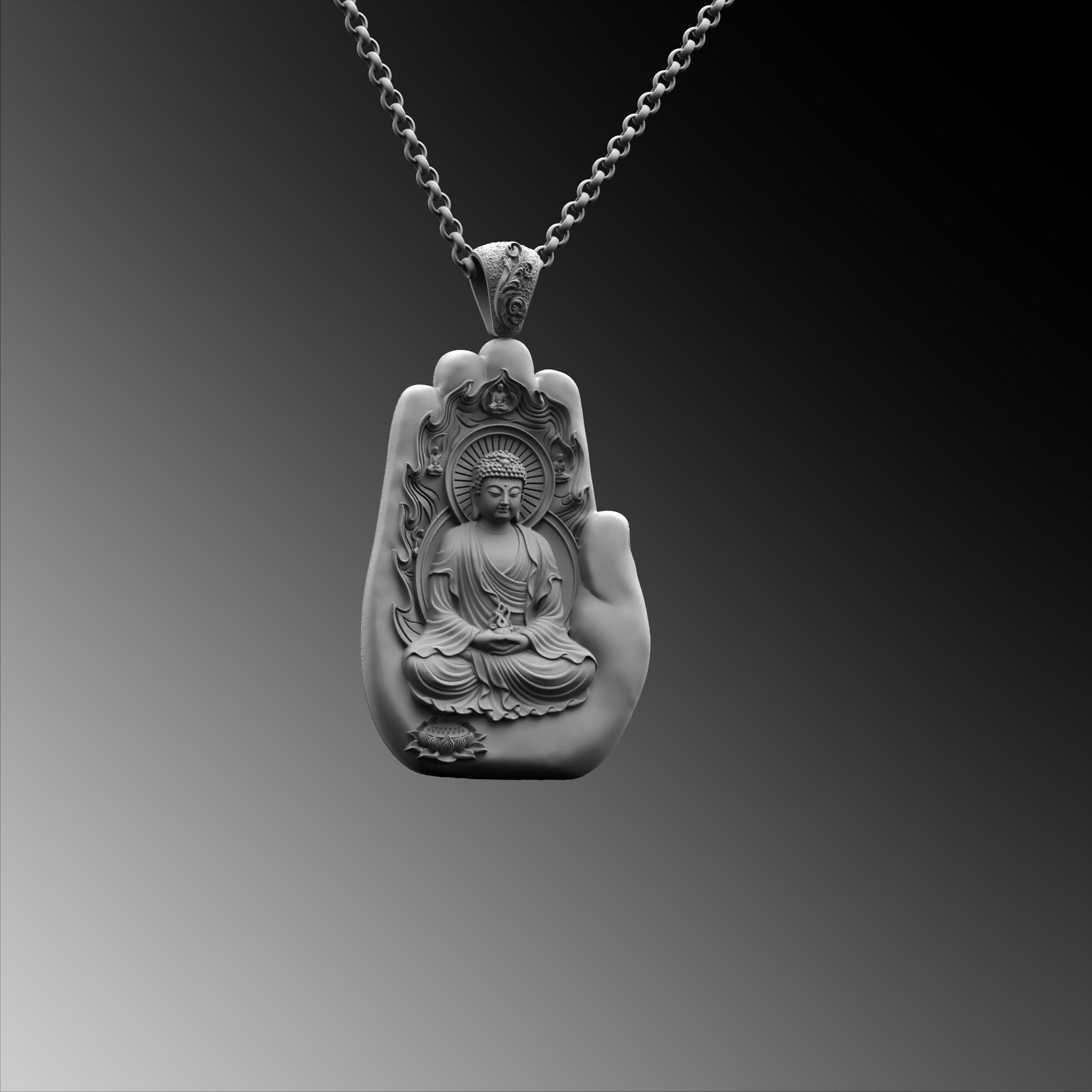 Stainless Steel Buddha Necklaces Men | Stainless Steel Pendant Necklace -  Stainless - Aliexpress