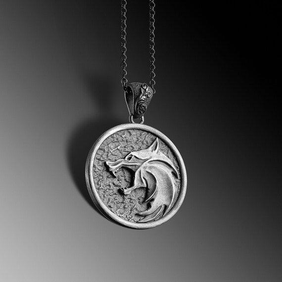 The Witcher Medallion Silver Pendants 
