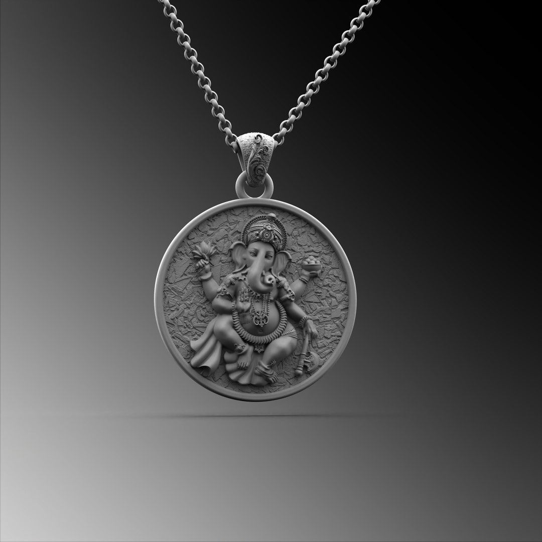 Lord Ganesha Pendant, Hindu God Lord Ganesha Necklace, God Ganesha