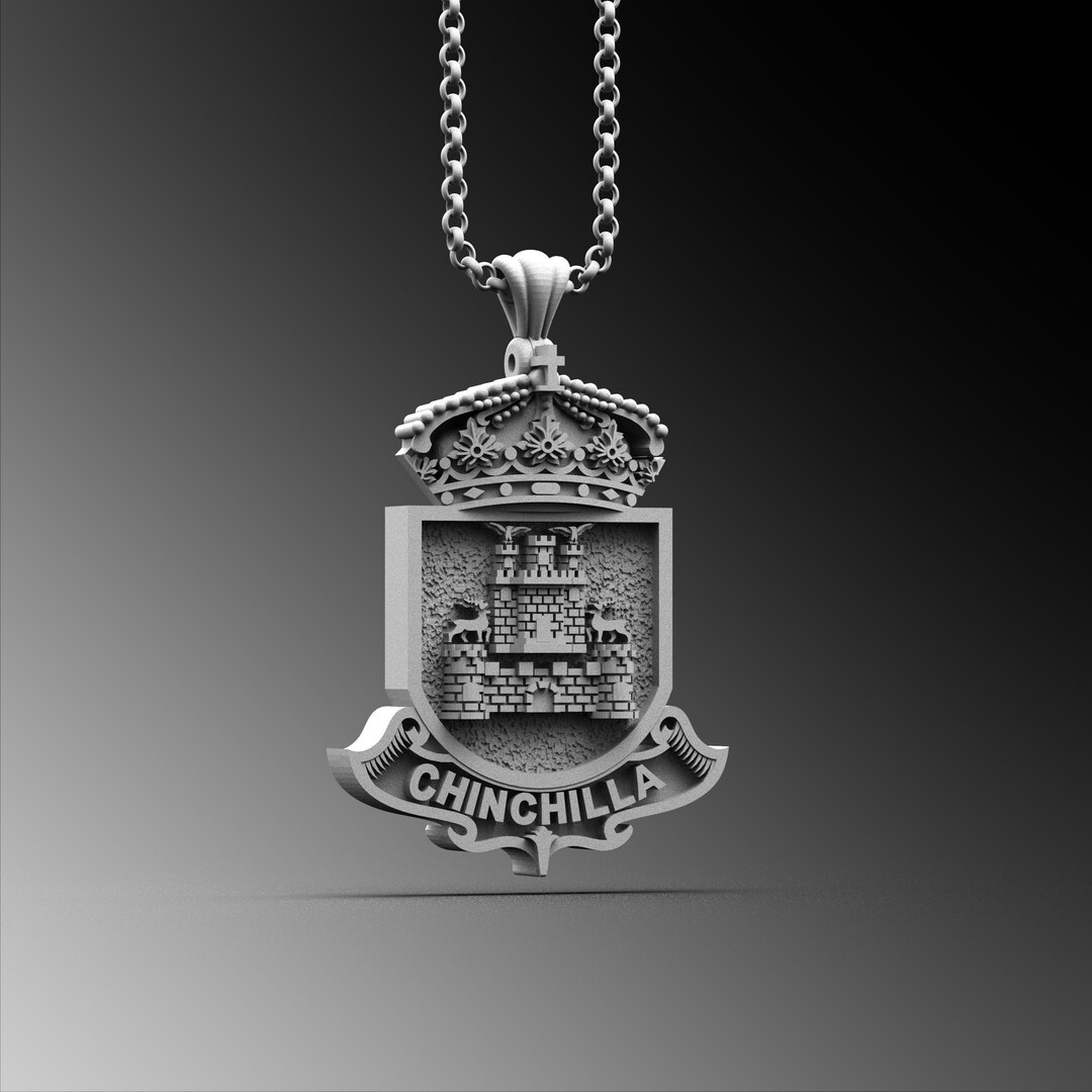 Custom Family Crest Pendant Coat of Arms Necklace, Custom Heraldry