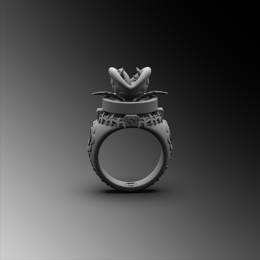 Flower Rings for Man Pinky Band Silver Flower Ring Unique