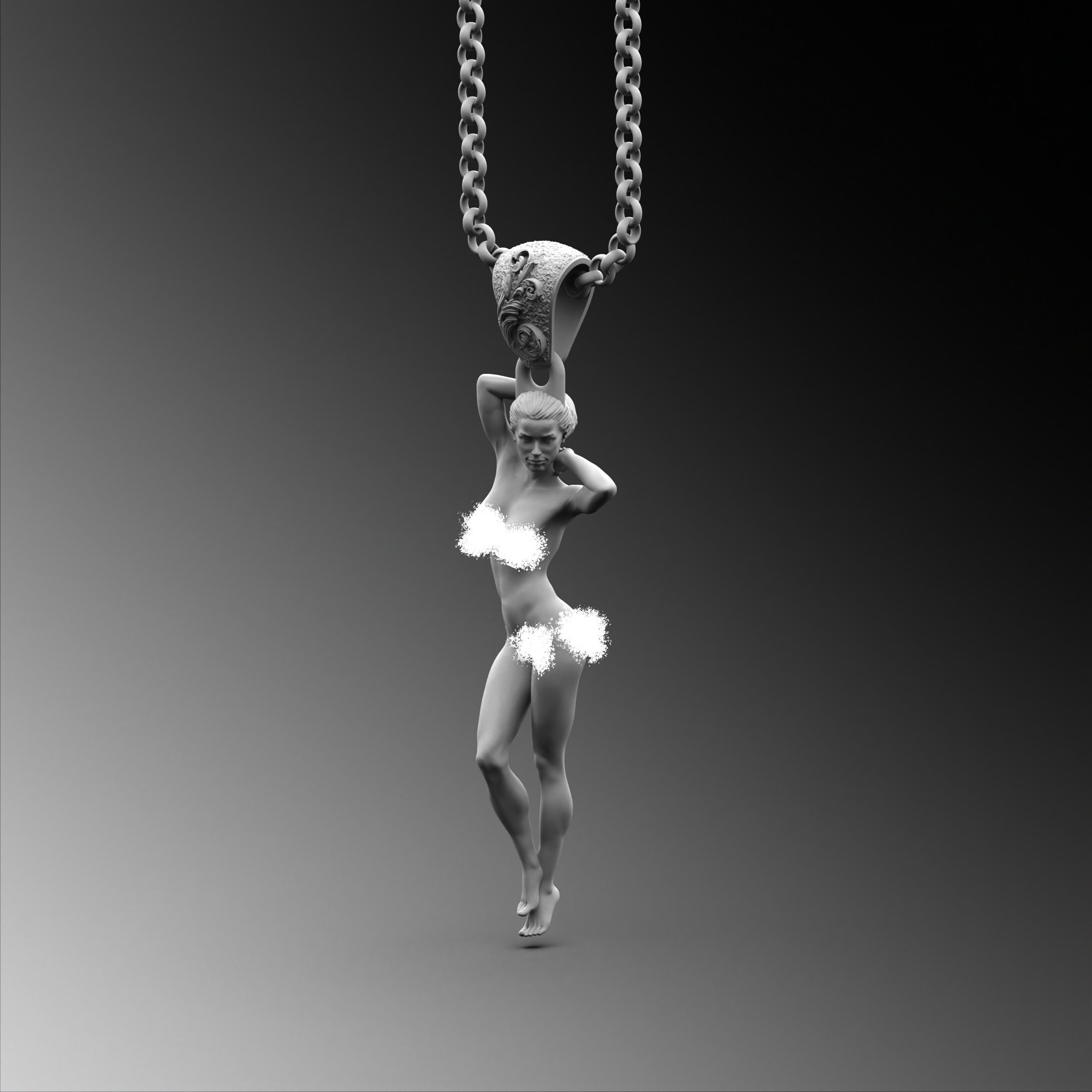 【 JOHANSILVERMAN 】 Torso of Venus Necklace Silver925 il_1080xN.5760265674_oqnz.jpg