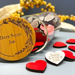 Date Night Jar. Couples. Wedding Gift. Valentines Day. Anniversary. Christmas. Gift W/O personalization