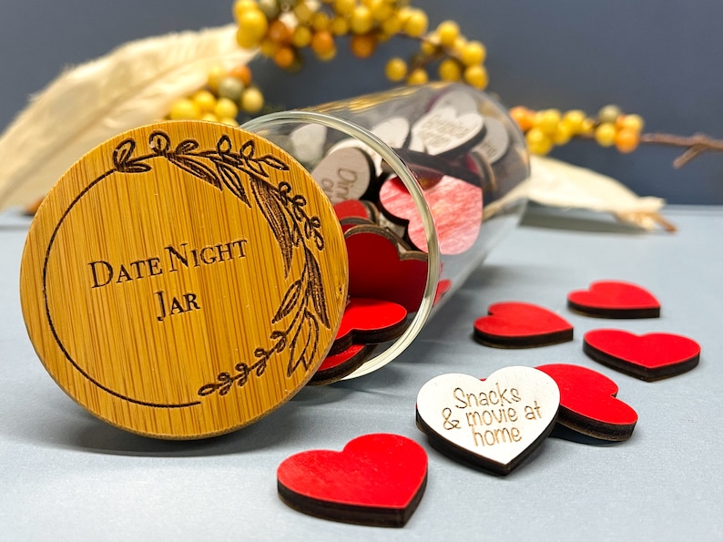 Date Night Jar. Couples. Wedding Gift. Valentines Day. Anniversary. Christmas. Gift W/O personalization