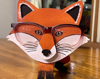 Fox Eyeglass Holder. Gifts. Holidays. Special Occasions
