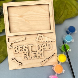 DIY Paintable Picture Frame Kit: Father's Day Gift from Kids