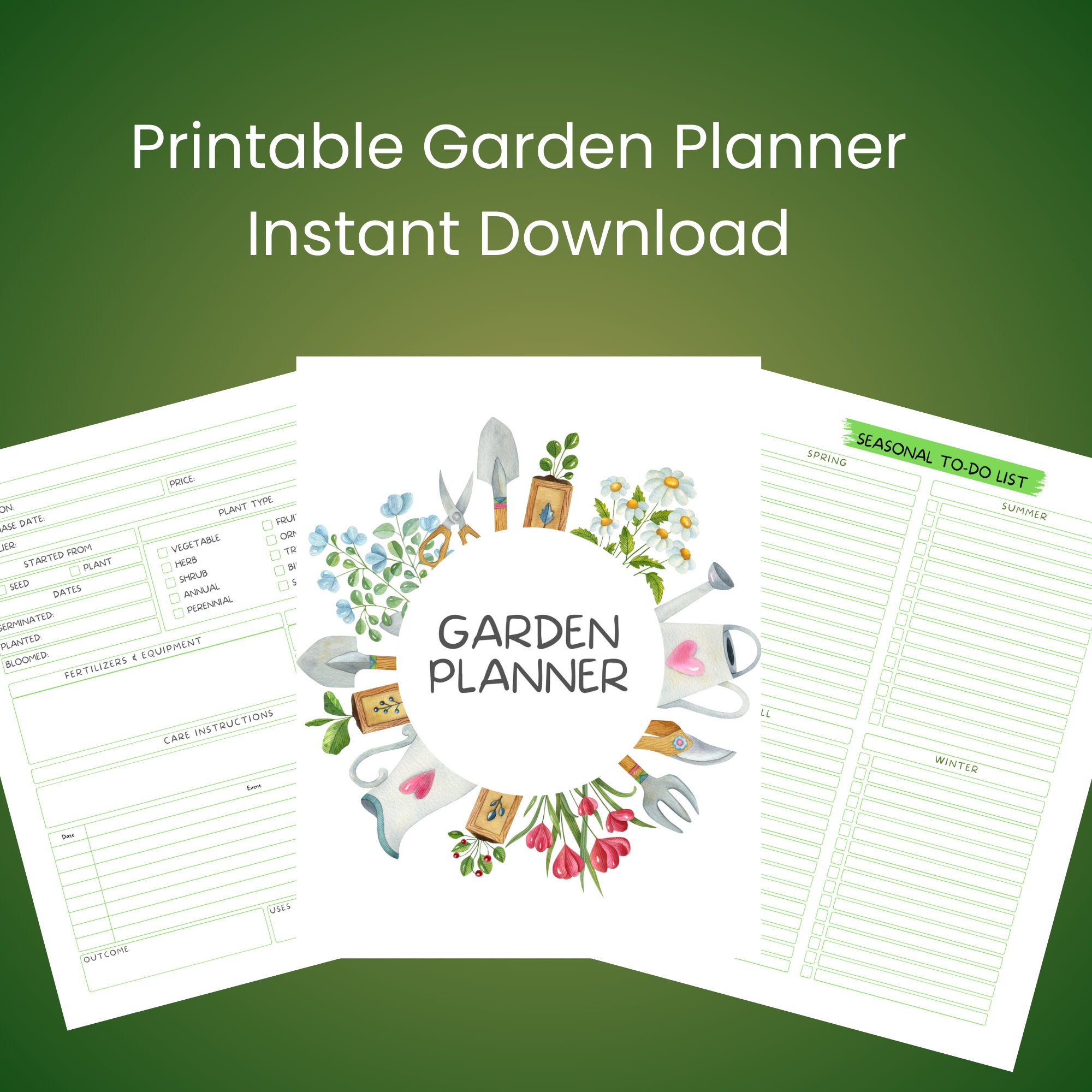 Ultimate Garden Planner: Printable Garden Planner, Instant Download, Garden Organizer