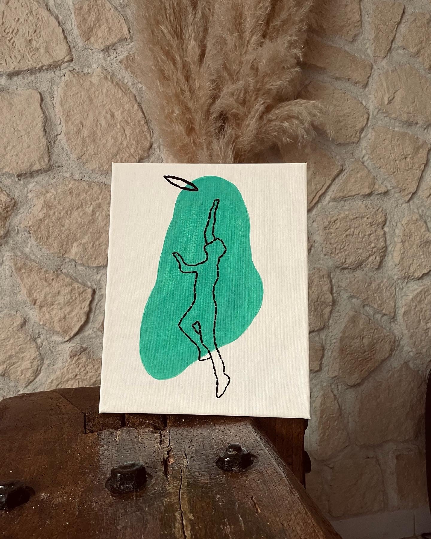 Toile Brodée Personnalisée