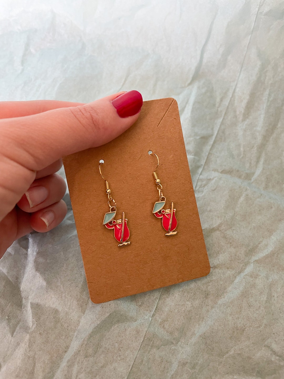 Margarita Earrings Dangly Earrings Christmas Gift for Etsy