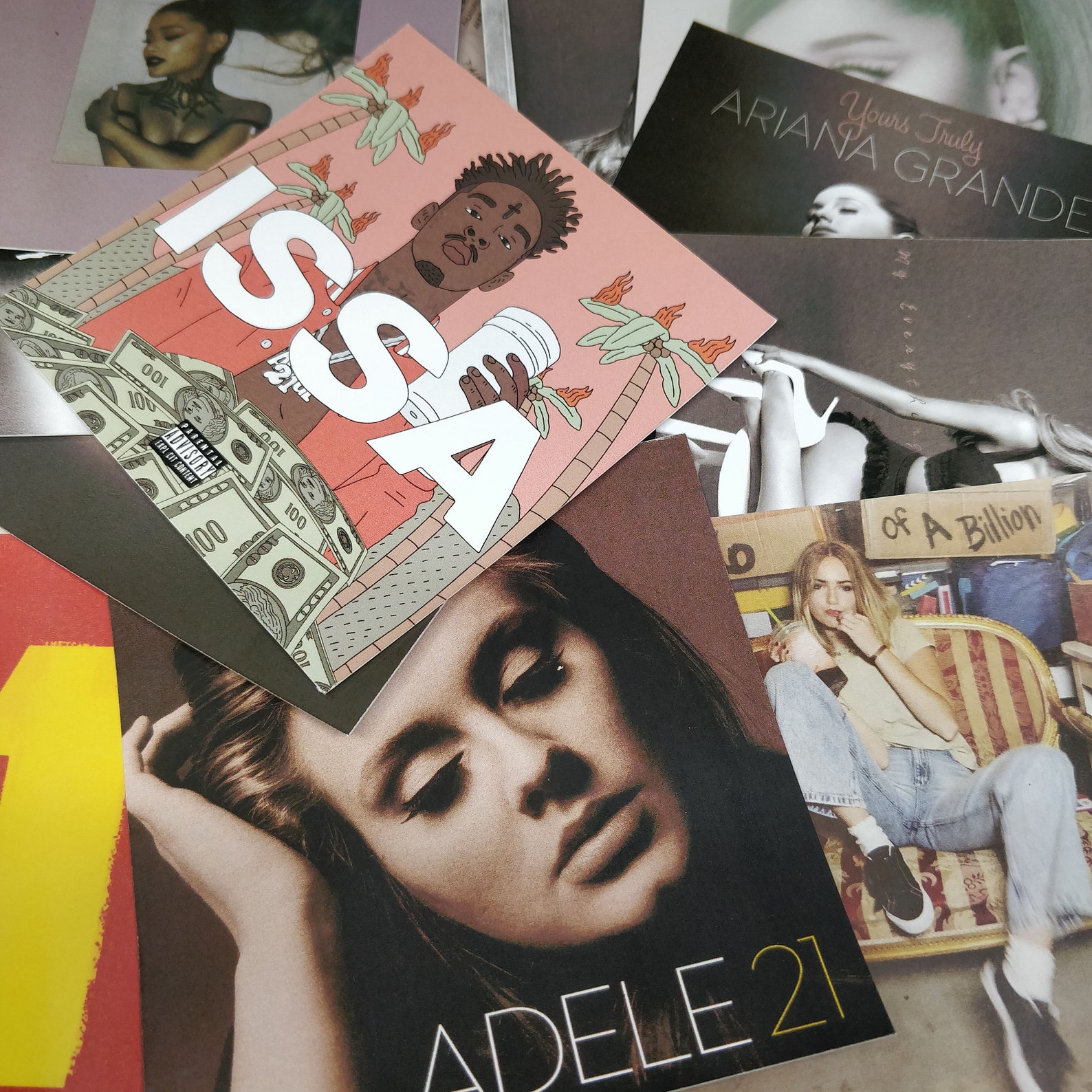 36 PCS Album Poster Yellow Wall Collage Kit Album Cover Aesthetic Photo