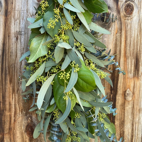 Real Eucalyptus Table Runner Etsy