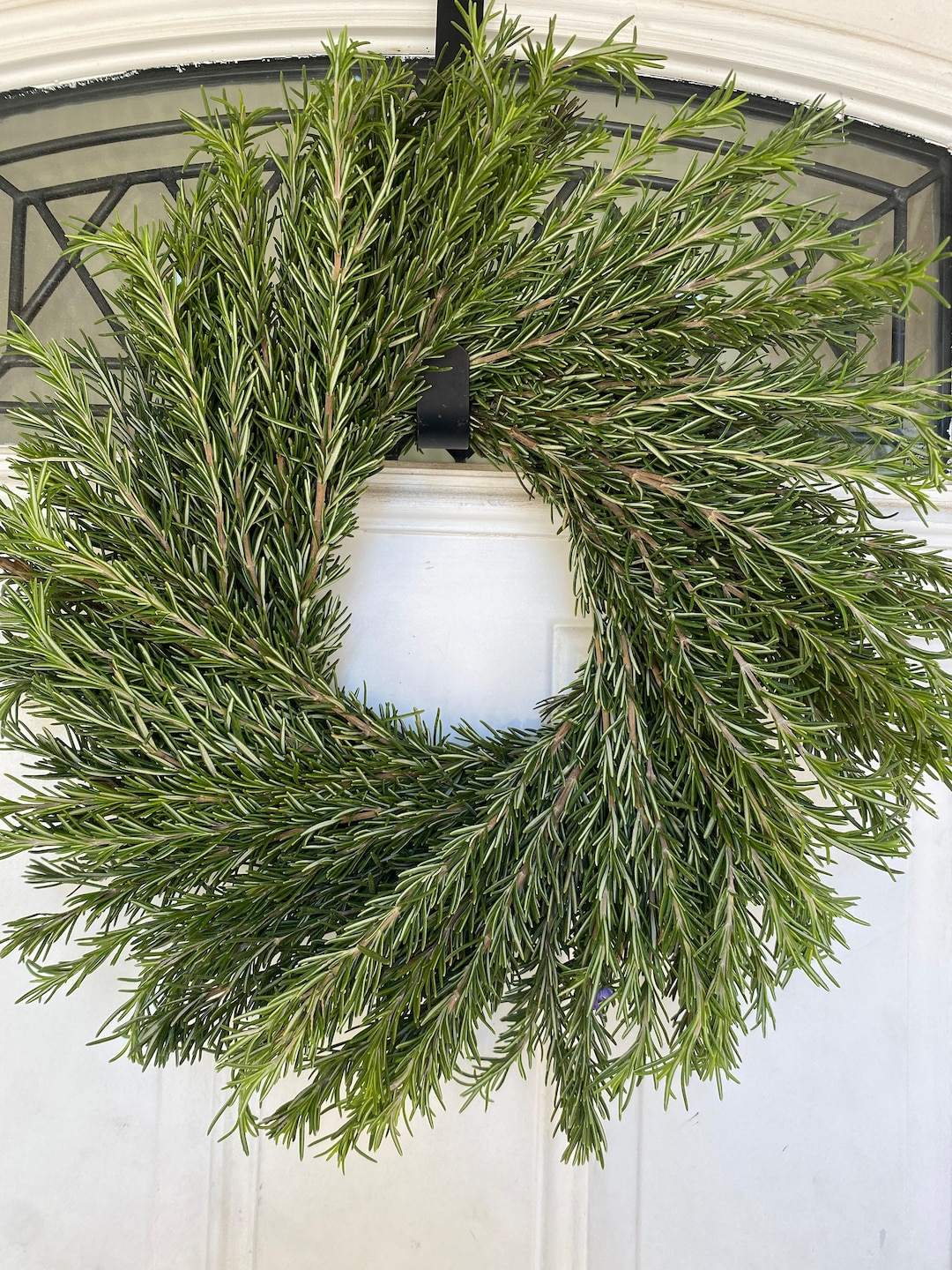 Fresh Rosemary Wreath, Real Greenery Wreath, Front Door Wreath Etsy