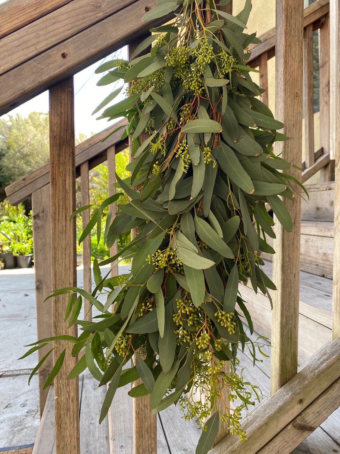 Fresh Eucalyptus Seeded Garland Wedding Garland Home Decor Etsy