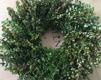 Fresh boxwood wreath