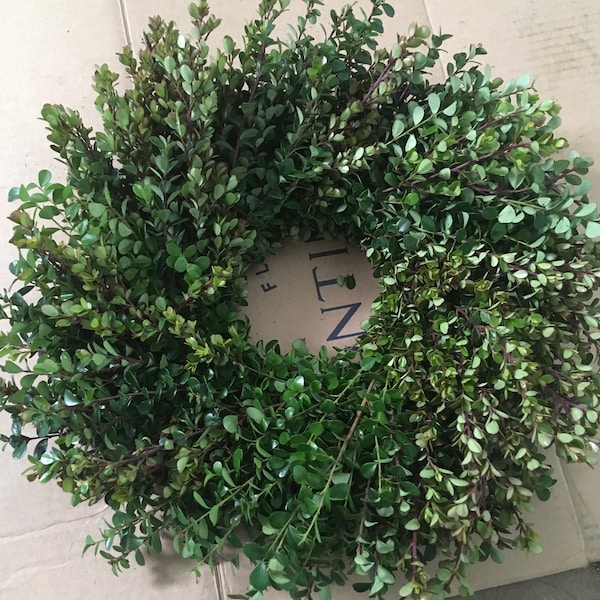 Fresh boxwood wreath