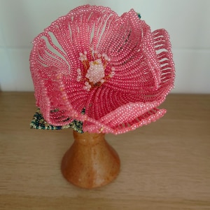 artificial poppy flower for vase flower for bouquet french beaded flowers
