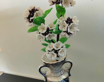 cherry blossom flower arrangement blossom branch french beaded flowers