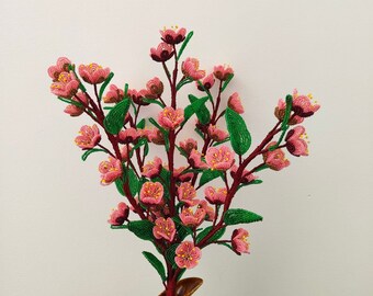 cherry blossom artificial flowers branches french beaded flowers