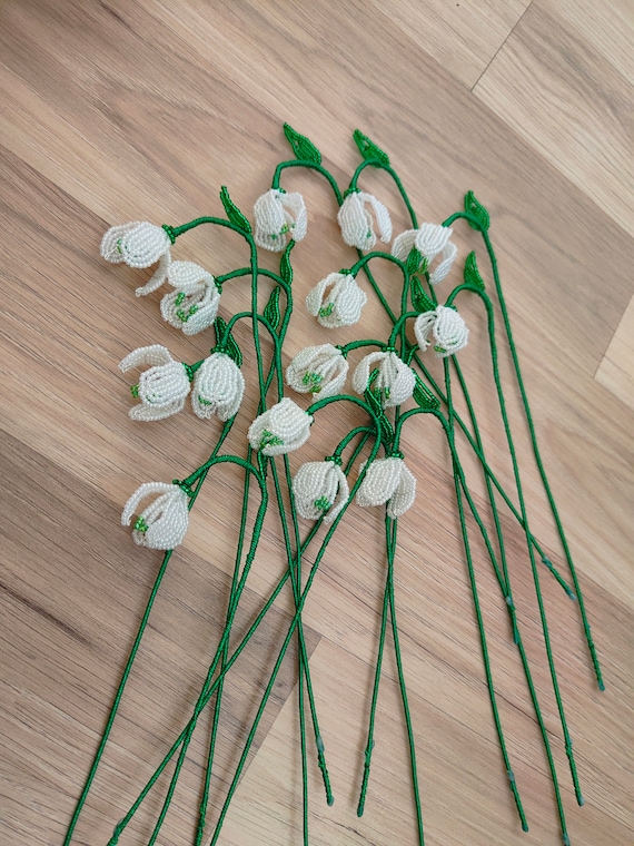 Schneeglöckchen Blumen Kunstblumen Blume für Vase
