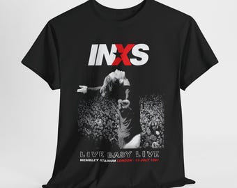 1980's INXS Vintage Original Rare 1988 TOUR New-wave Rock Band Tee
