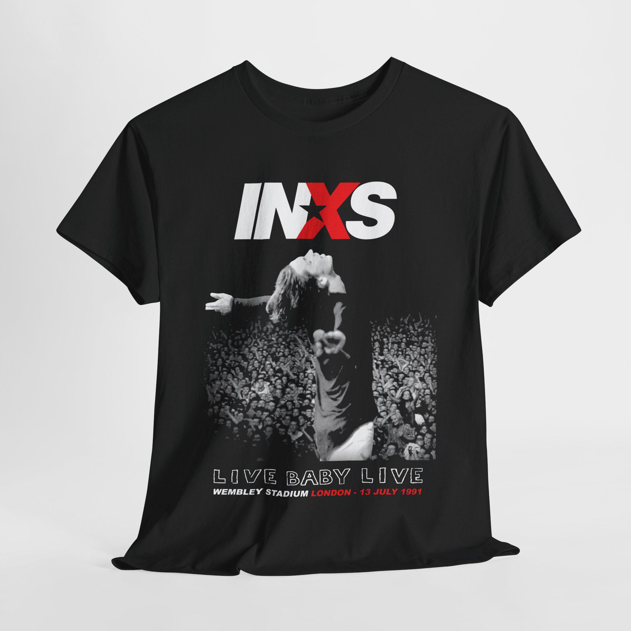 Vintage INXS Live in Wembley 1991 Tee, Retro Rock Band Shirt - Etsy