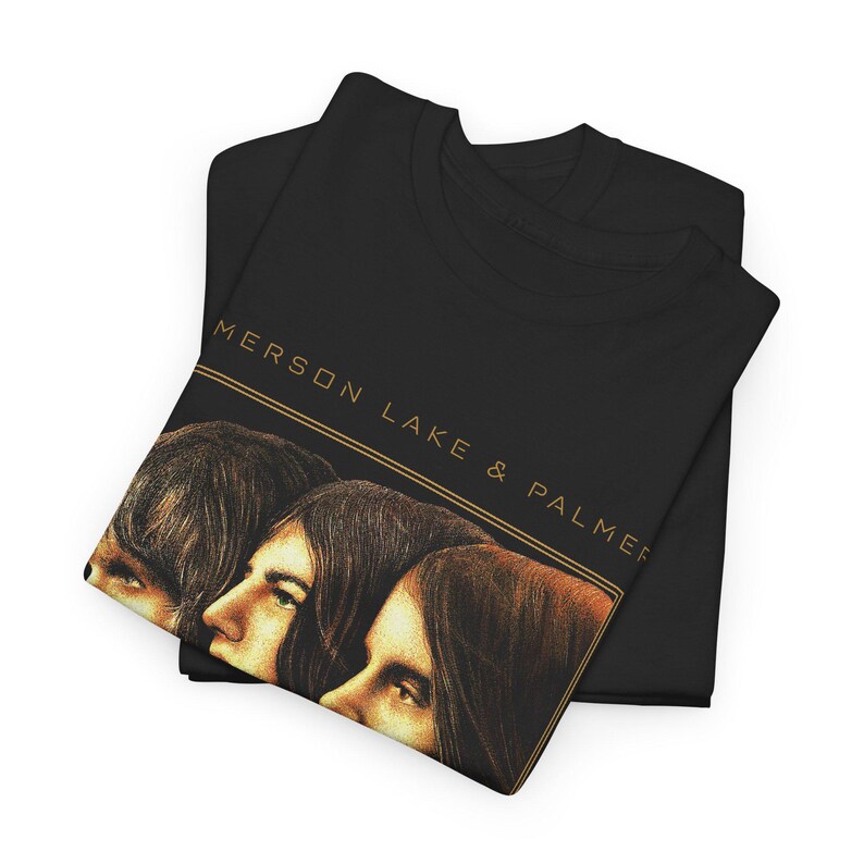 Emerson Lake and Palmer Trilogy T Shirt - Unisex Heavy Cotton Tee image 2