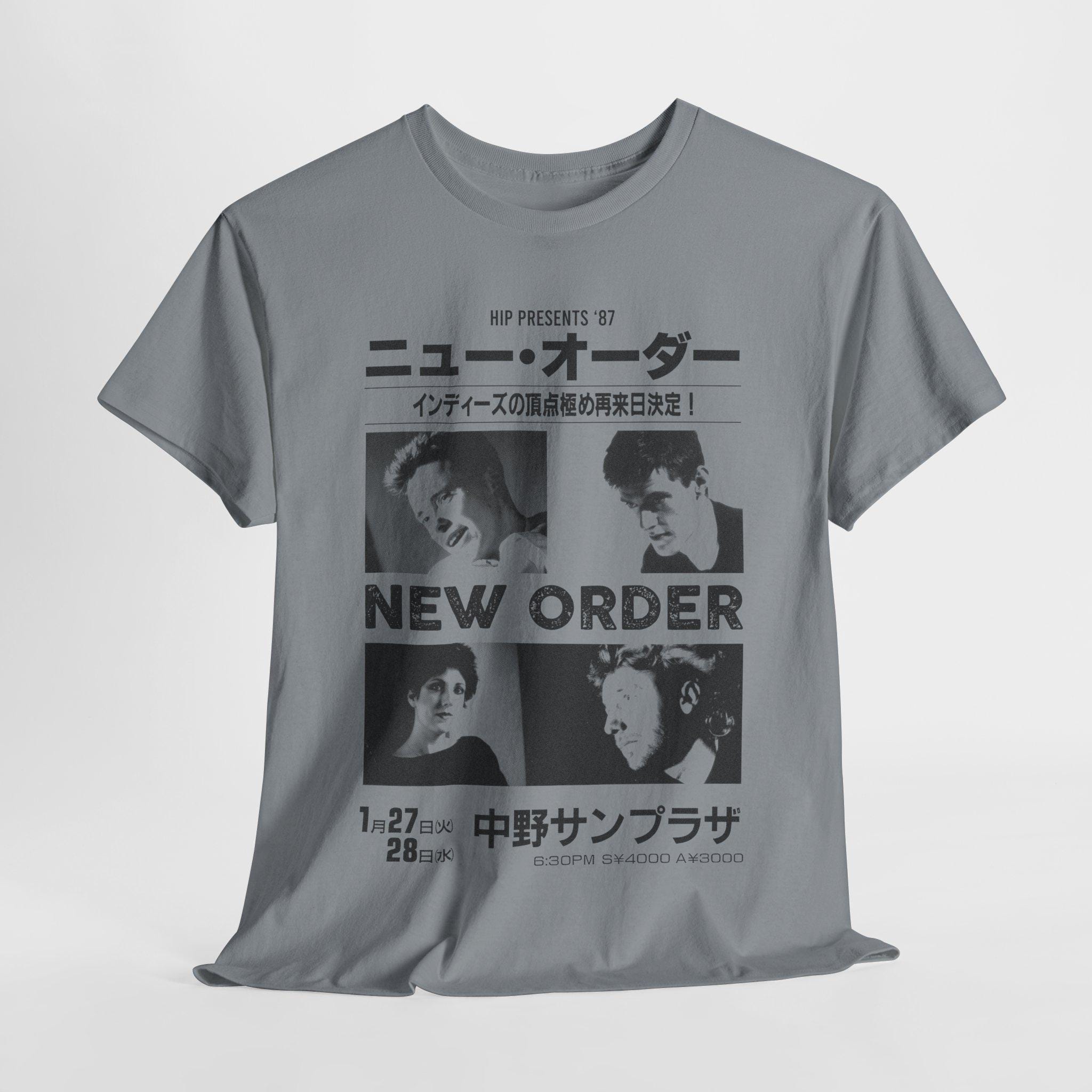 Vintage New Order Japan Tour T-shirt – Retro Music Tee - Etsy