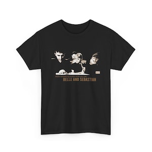 Vintage Style Unisex Heavy Cotton Tee - Belle and Sebastian, Music Lover Gift, Casual Tee, Retro Graphic Shirt, Concert Merchandise,