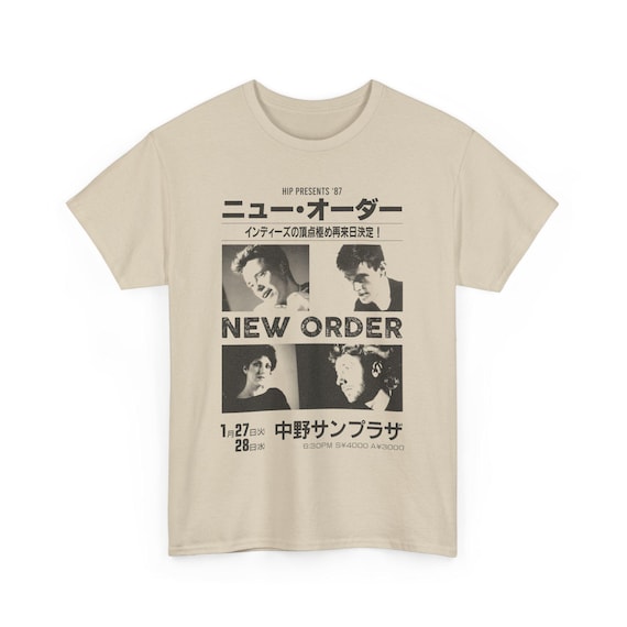 Vintage New Order Japan Tour T-shirt – Retro Music Tee - Etsy