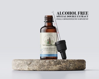 Alcohol free Calming relaxing herbal tincture. Non alcoholic. 1:3 50ml,100ml. Lemonbalm. Reishi, Damiana, Chamomile, Holy basil. Vervain.