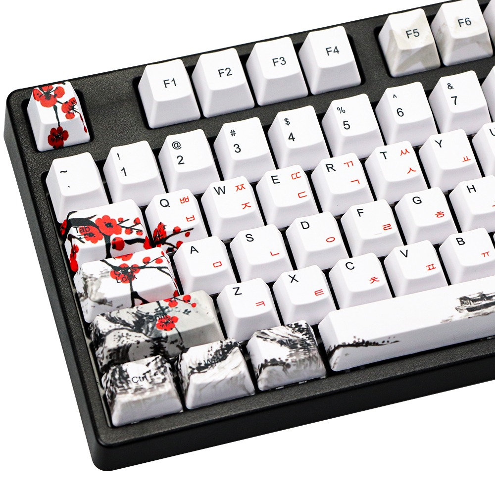 Japan Sakura Ink Keycap Set Mechanical Keyboard 110 MX Etsy Canada