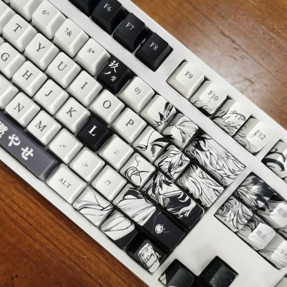 Demon Slayer 108 Keycaps Sub Japanese For Mechanical Keyboard