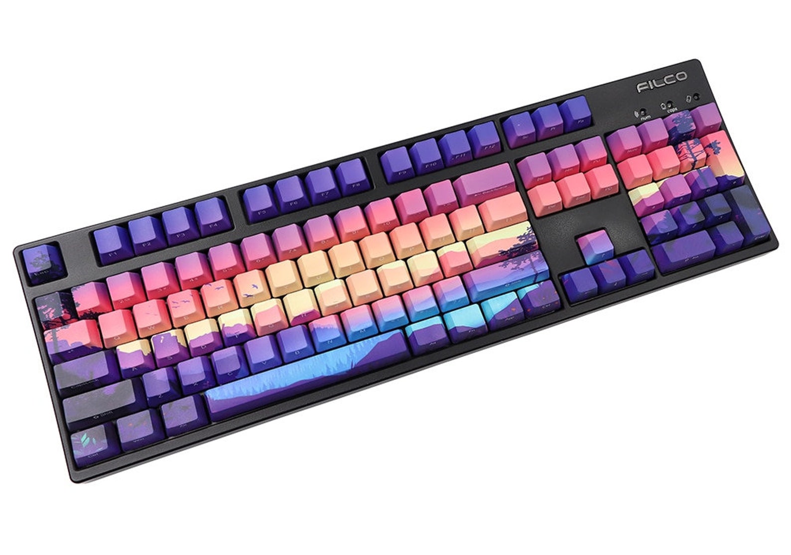 Moonglow Aurora Keycap Set Mechanical Keyboard 108 MX Switch Etsy