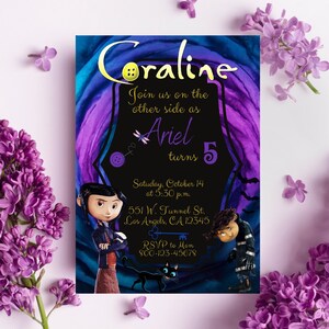 Coraline, Coraline Birthday, Coraline Favor Boxes, Coraline Party,  Halloween Party, Halloween Decorations, Coraline Birthday, Halloween 