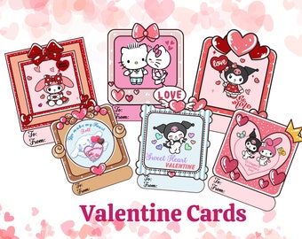 Hello Kitty Valentine's Day Card With Stickers 